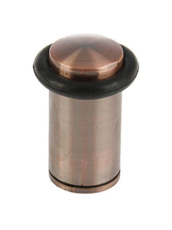 Упор дверной U301AС, d=28 мм, h=57 мм, цвет медь