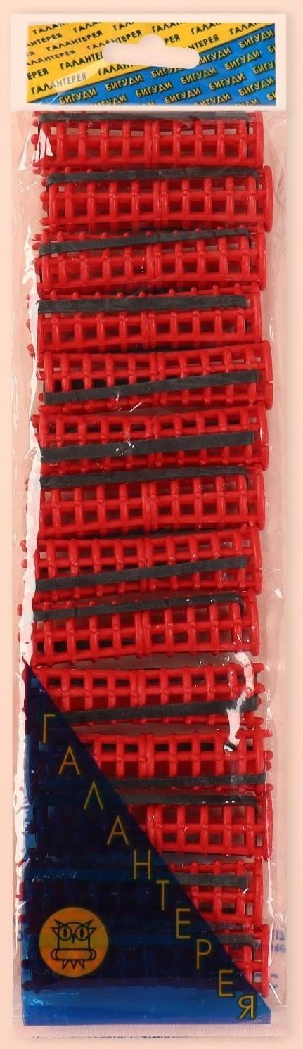 Бигуди на резинке, d = 1,5 см, 15 шт, цвет зелёный