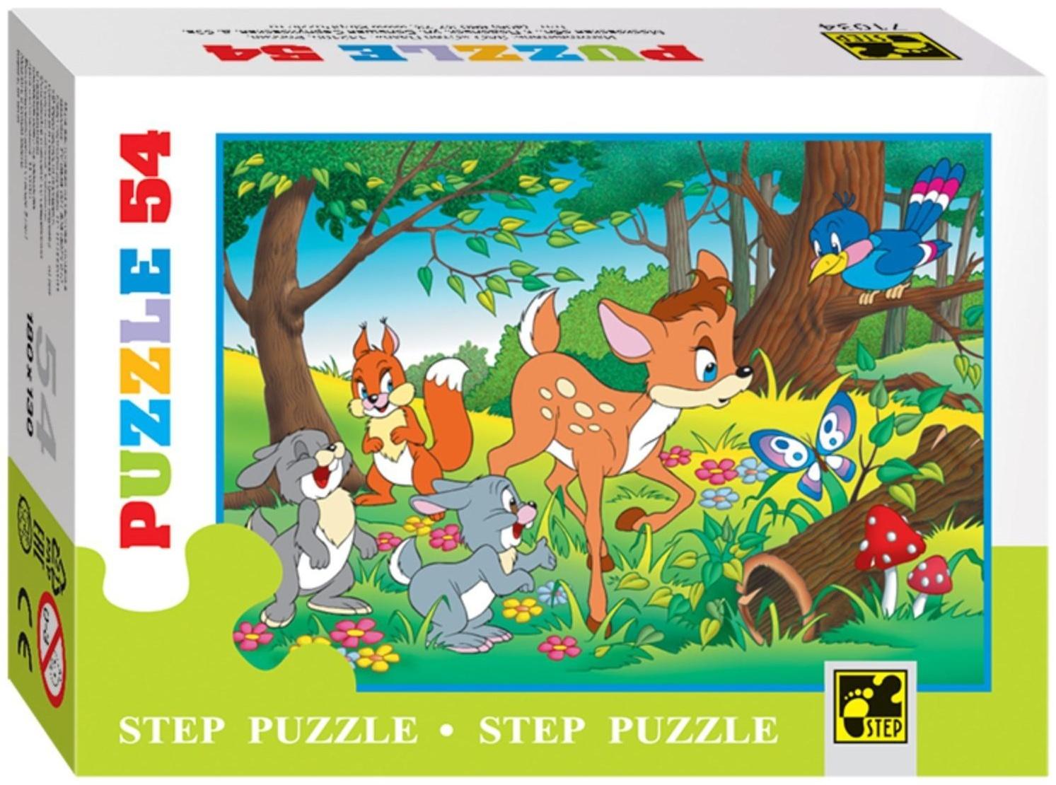 Пазл «Любимые герои сказок», 54 элемента, МИКС