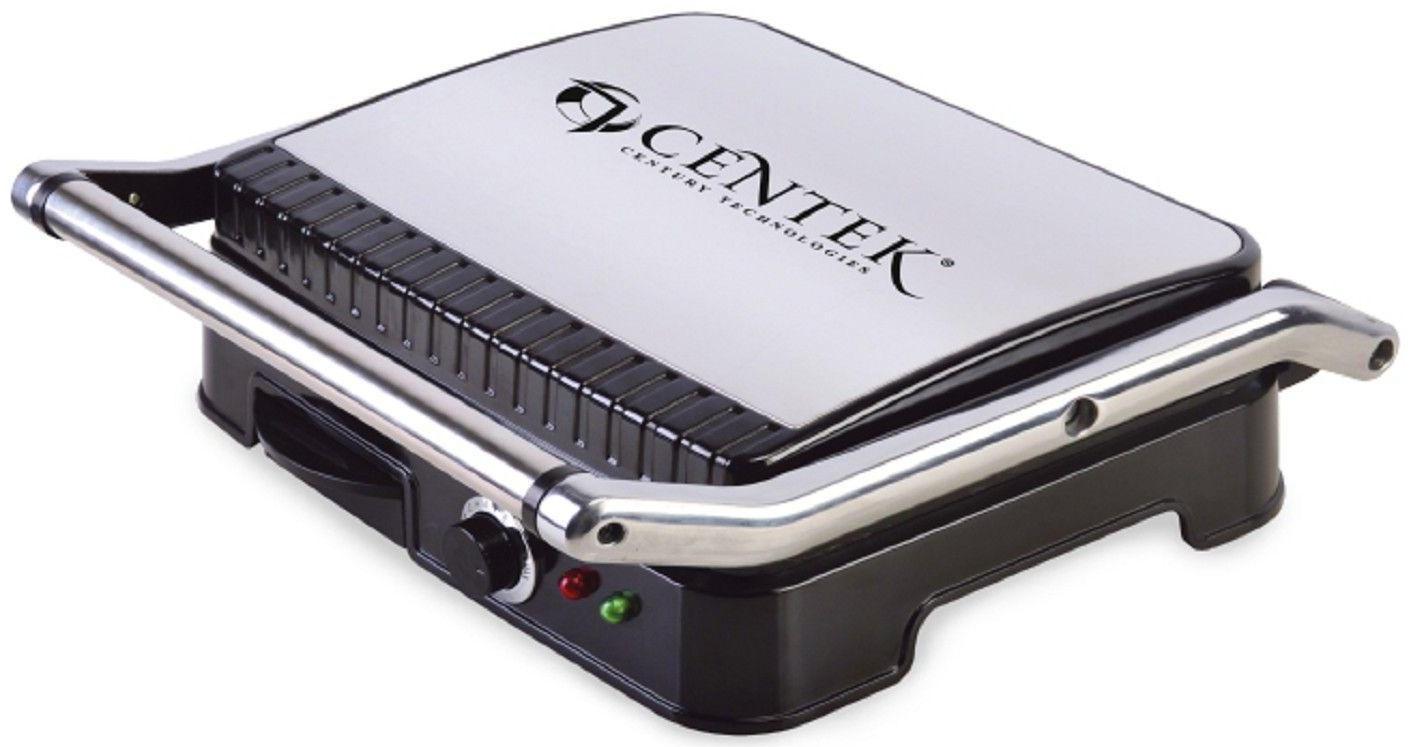 Электрогриль Centek CT-1464, 2000 Вт, антипригарное покрытие, 29.7х23.5 см