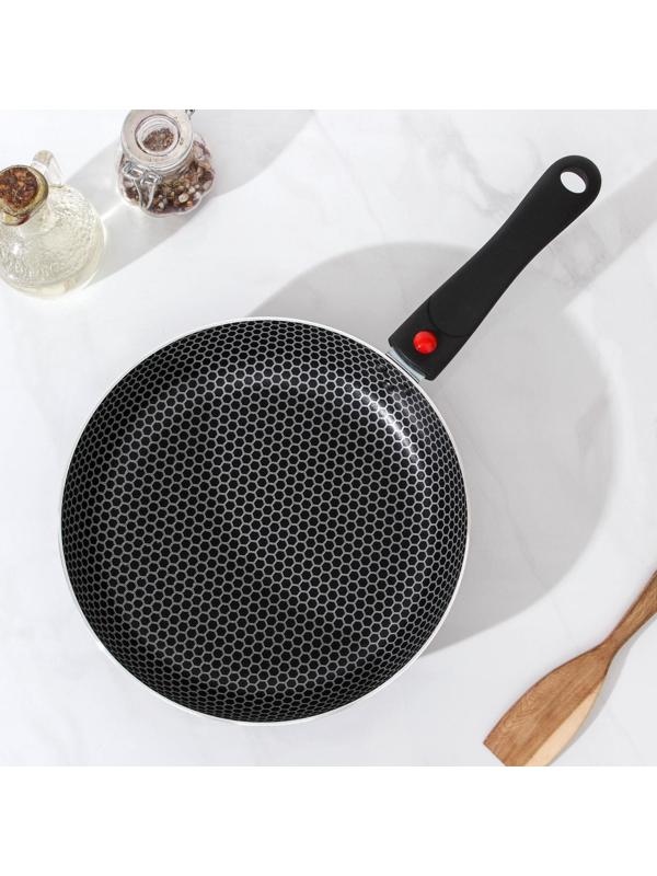 Сковорода Forever, d=24 см, съёмная ручка, антипригарное покрытие, цвет металлик