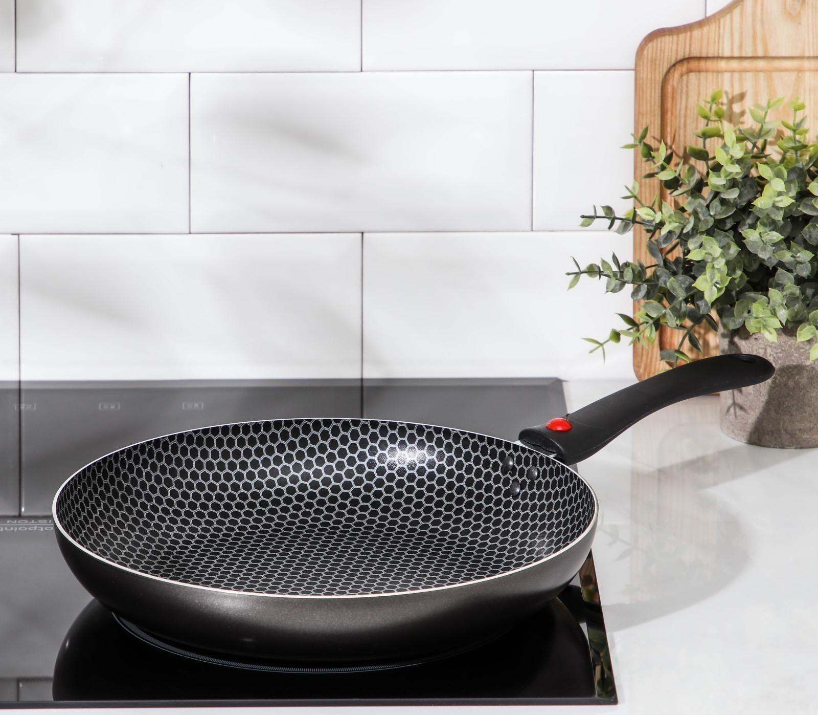 Сковорода Forever, d=28 см, съёмная ручка, антипригарное покрытие, цвет тёмно-серый