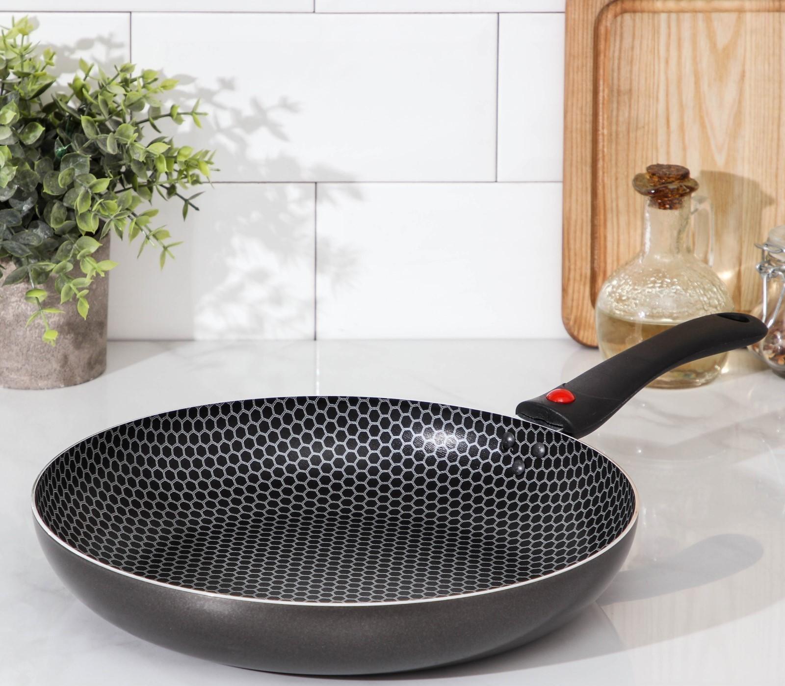 Сковорода Forever, d=28 см, съёмная ручка, антипригарное покрытие, цвет тёмно-серый