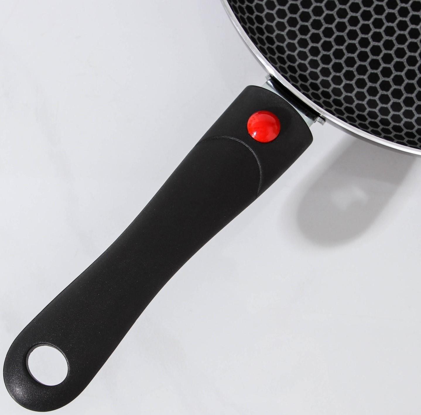 Сковорода Forever, d=28 см, съёмная ручка, антипригарное покрытие, цвет тёмно-серый