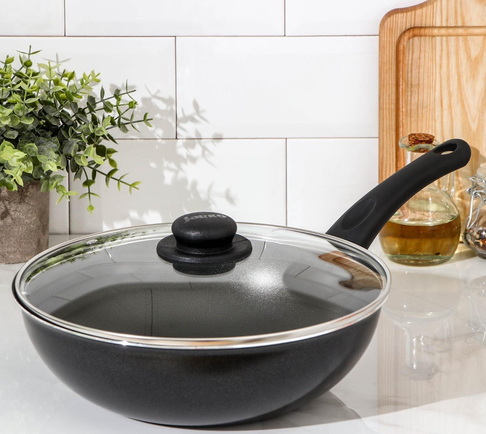 Сковорода-ВОК LITE, d=28 см, стеклянная крышка, антипригарное покрытие