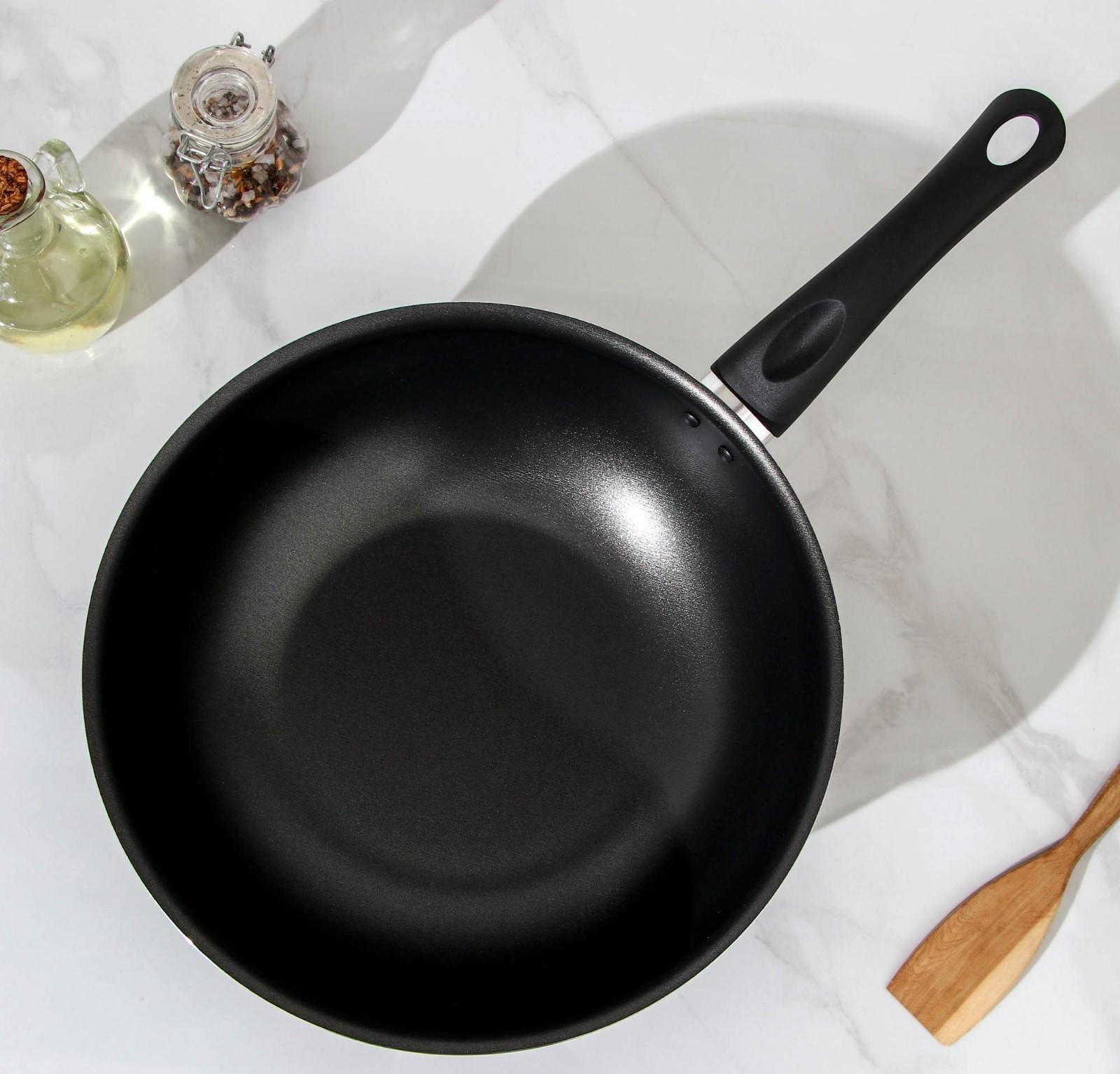 Сковорода-ВОК LITE, d=28 см, стеклянная крышка, антипригарное покрытие