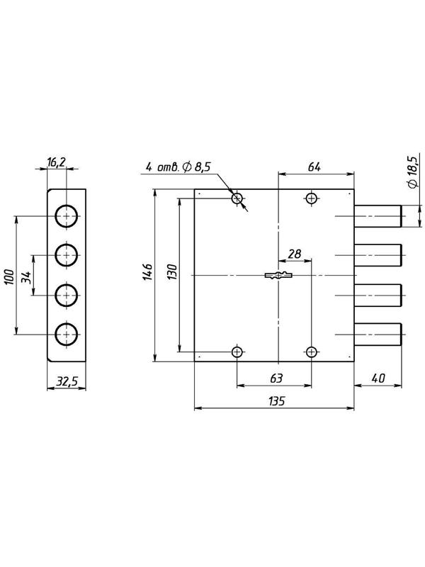 Замок накладной 