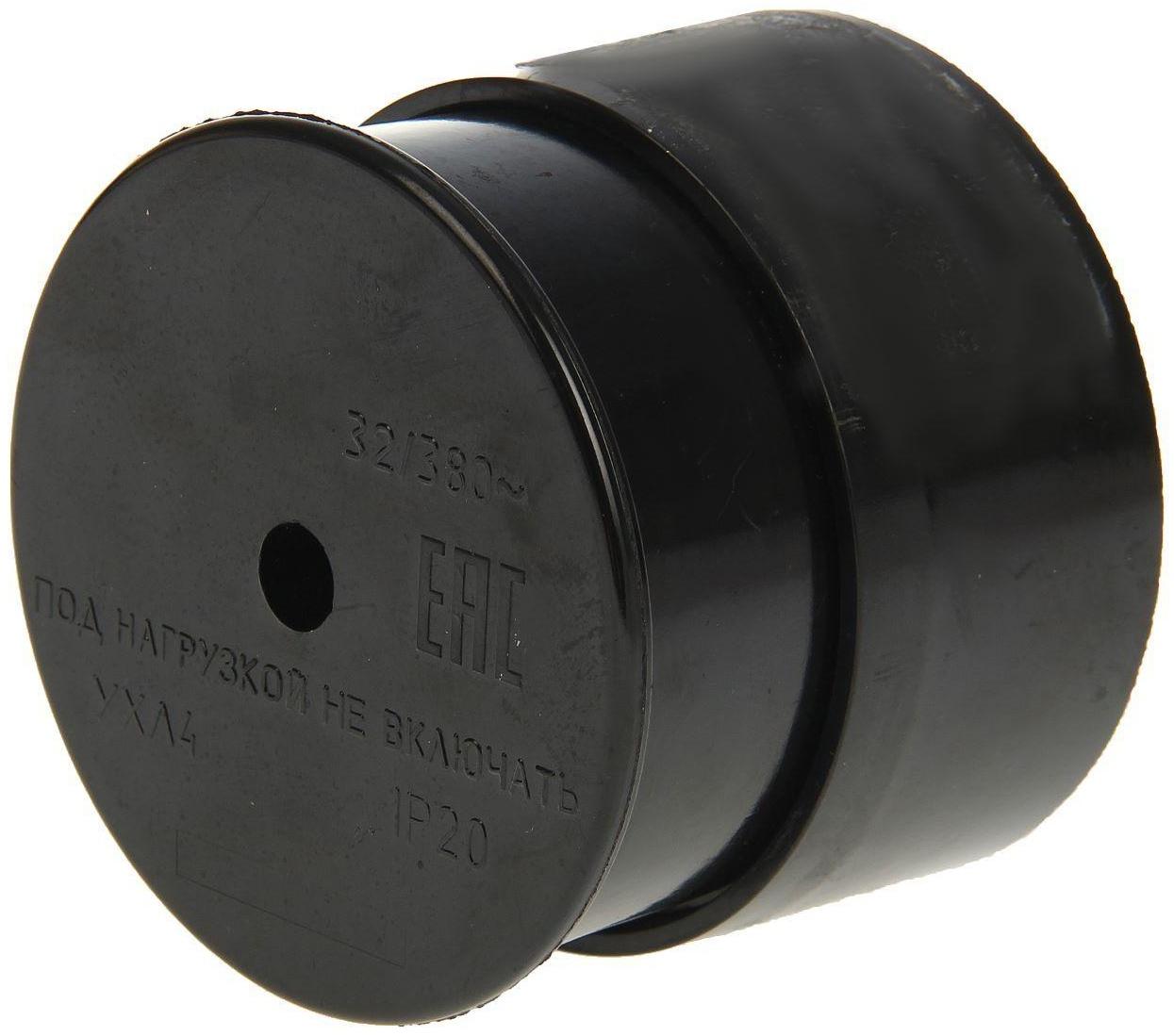 Разъем для плиты Smartbuy РШ-ВШ, 3P+PE, ОУ, 32 А, 380 В, карболит, черный