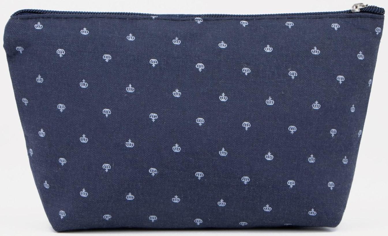 Косметичка на молнии, цвет синий