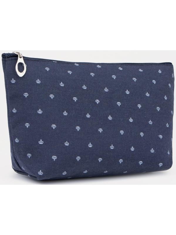 Косметичка на молнии, цвет синий