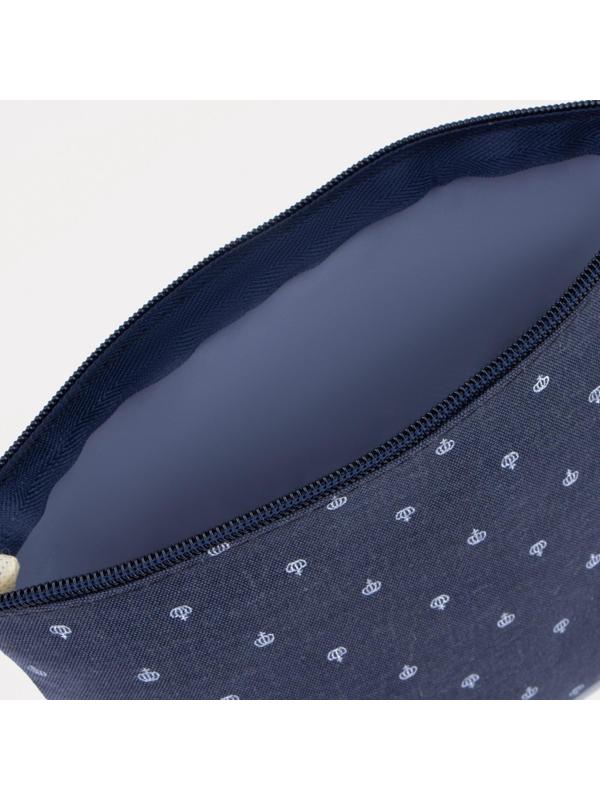 Косметичка на молнии, цвет синий