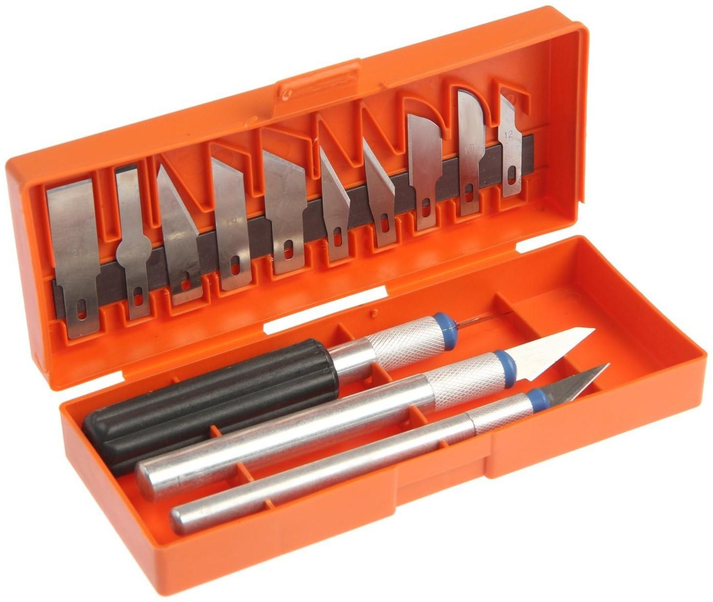 Набор ножей Hobbi, для резьбы по дереву, 13 лезвий