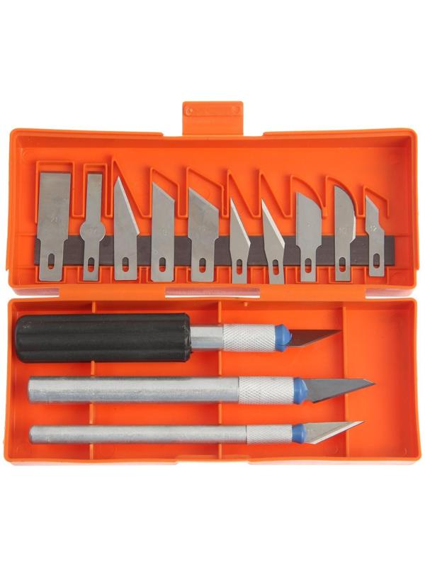 Набор ножей Hobbi, для резьбы по дереву, 13 лезвий