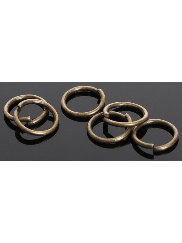 Кольцо соединительное 0,6*5мм (набор 50 гр, ±950 шт) СМ-973, цвет бронзы