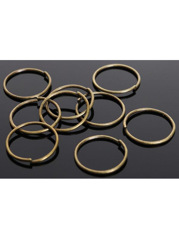 Кольцо соединительное 0,7*12мм (набор 50 гр, ±440 шт) СМ-995, цвет бронзы