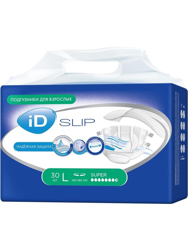 Подгузники для взрослых iD Slip, размер L, 30 шт.