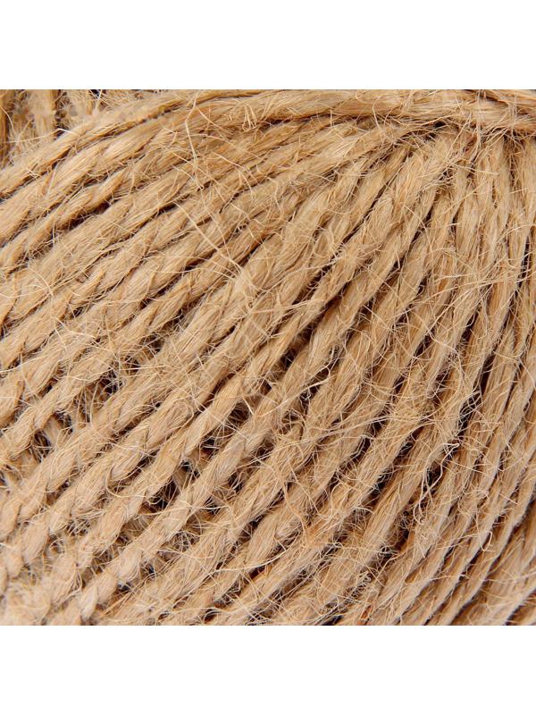 Шпагат джутовый, скрученный d=1,5 мм,30 м, цвет натуральный