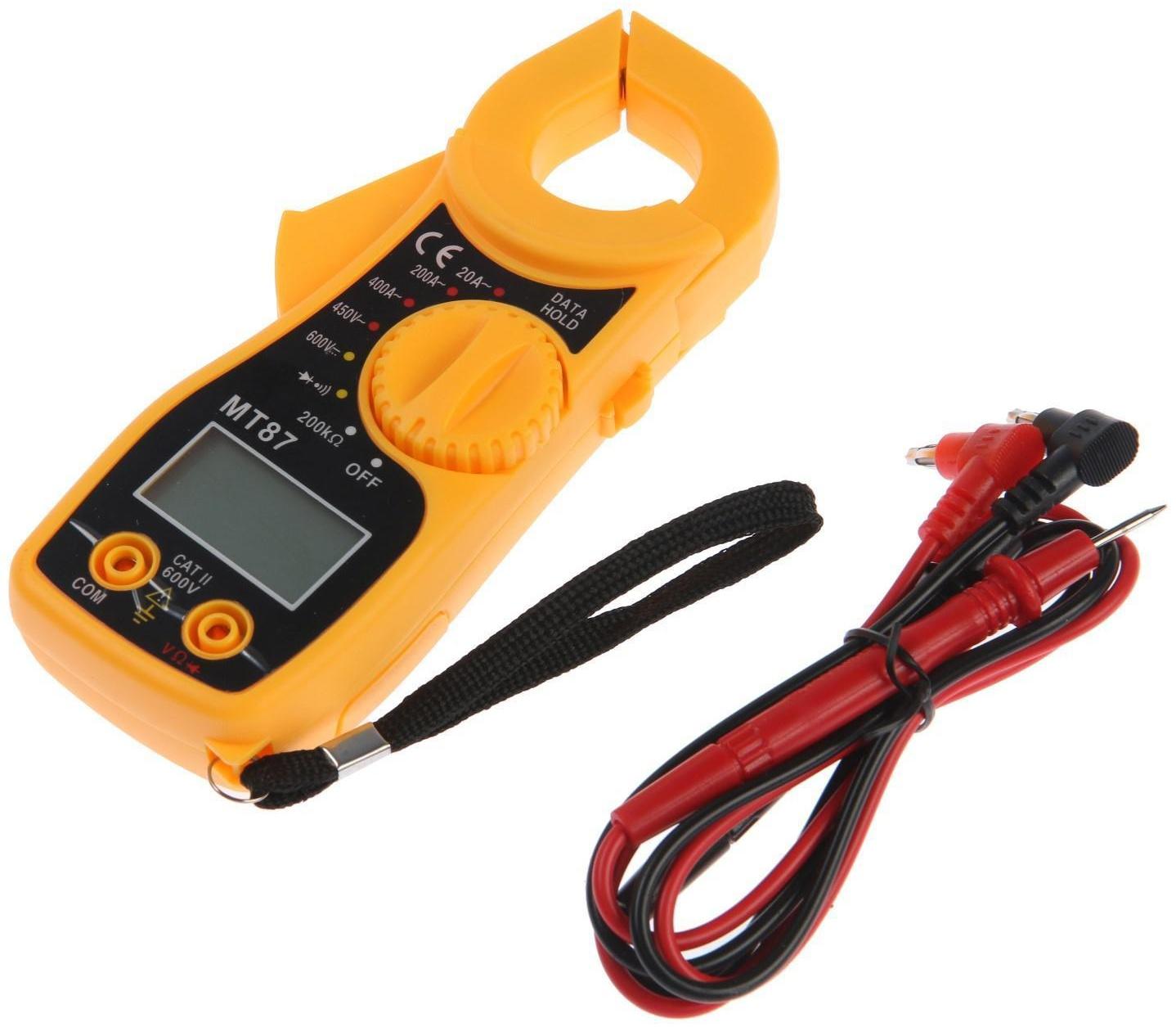 Токовые клещи ТУНДРА, MT 87, ACV/DCV, ACA, 200KΩ, прозвон