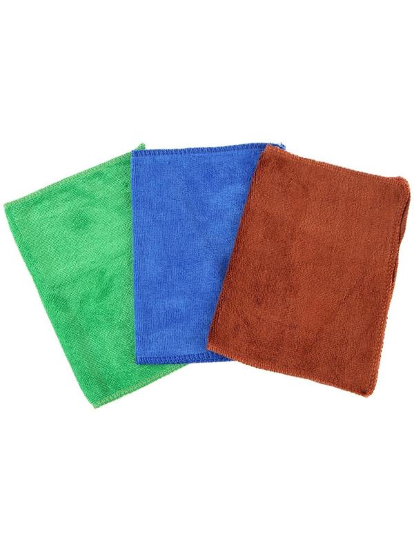 Тряпка для мытья авто, TORSO, микрофибра, 200 г/м², 20×30 см, набор 3 шт