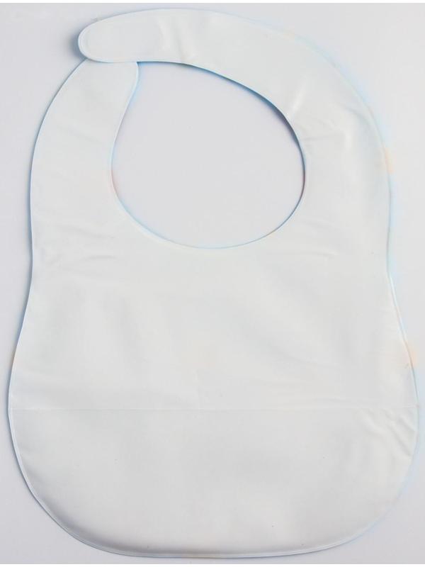 Нагрудник для кормления «Динозаврики» непромокаемый на липучке, с карманом, мягкий