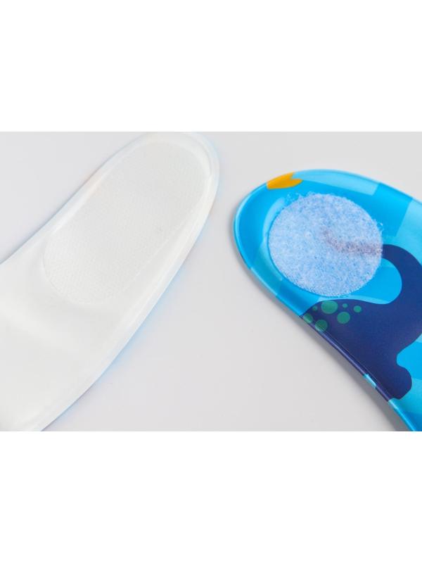 Нагрудник для кормления «Динозаврики» непромокаемый на липучке, с карманом, мягкий