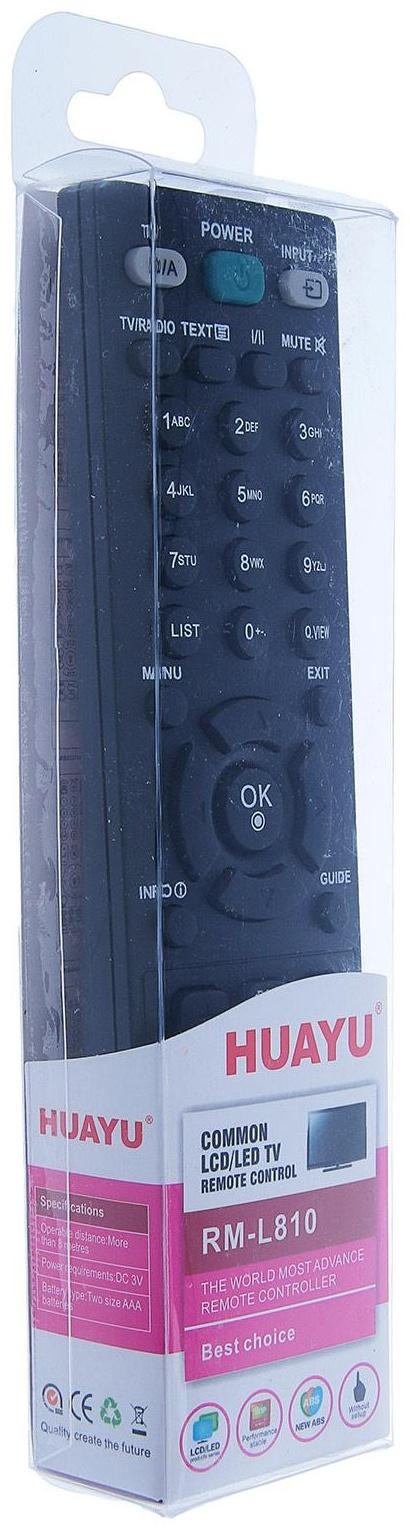 Пульт ДУ Huayu RM-L810, для ТВ LG, универсальный, черный