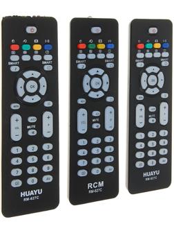 Пульт ДУ Huayu RM-627С, для ТВ Philips, универсальный, черный