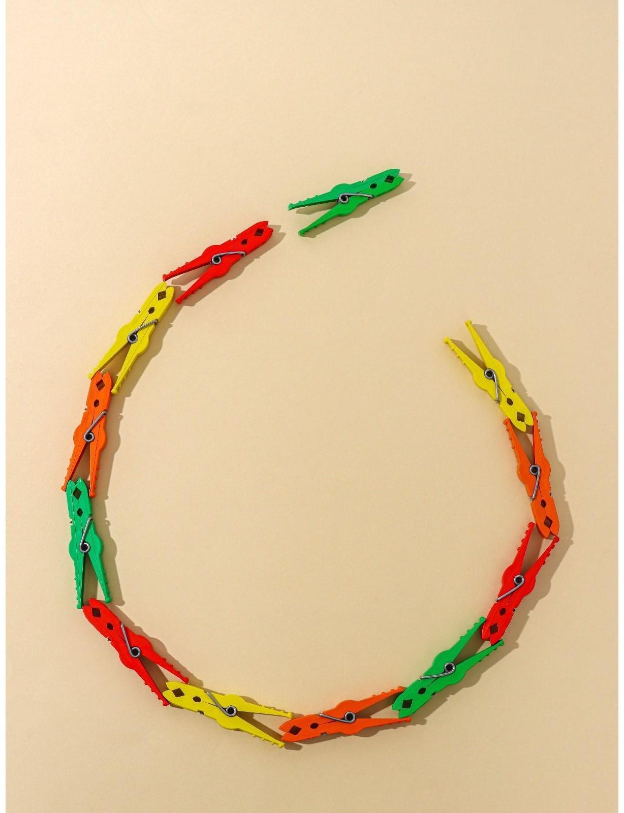 Прищепки бельевые «Кубаночка», 8 см, 12 шт, цвет МИКС