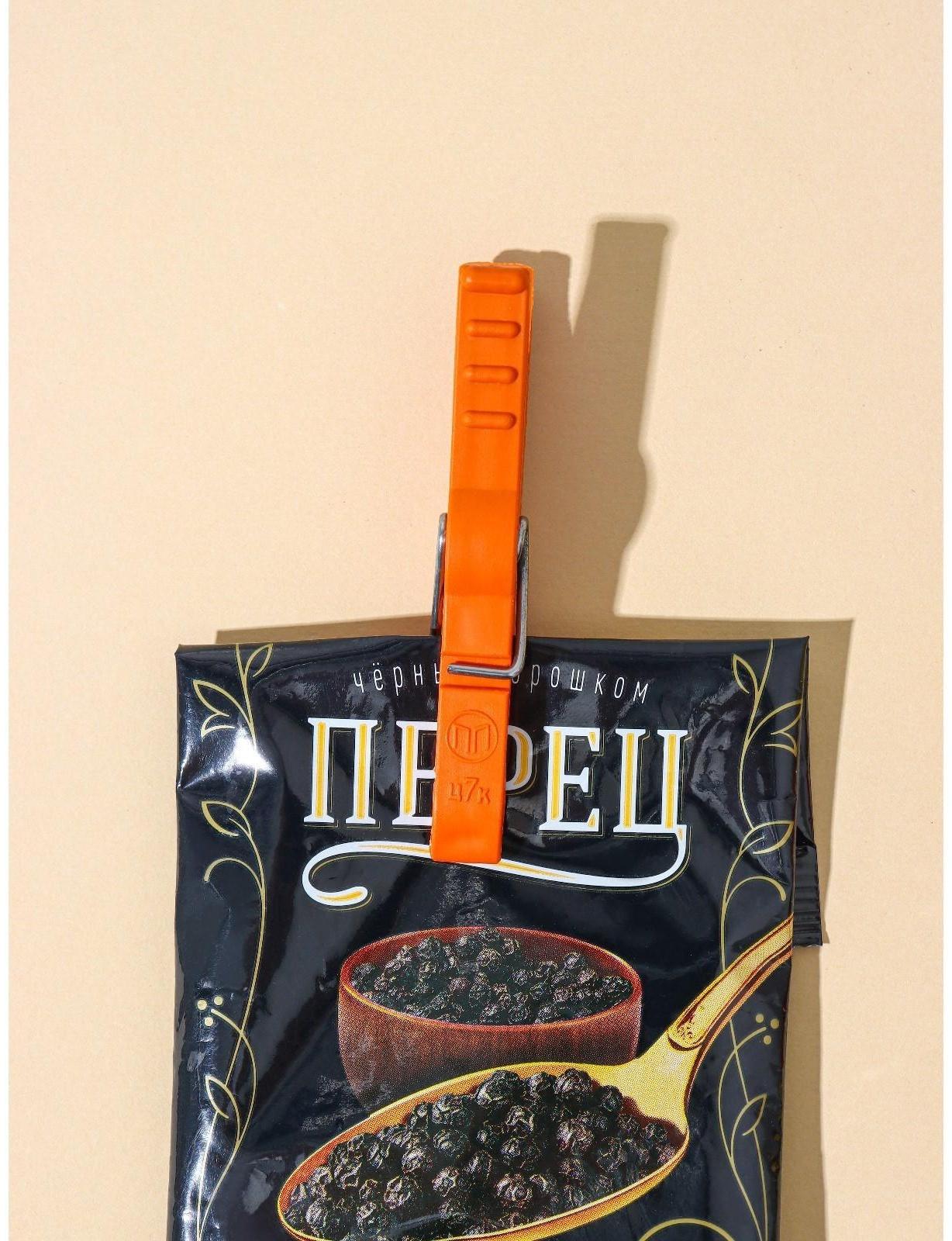 Прищепки бельевые «Кубаночка», 8 см, 12 шт, цвет МИКС