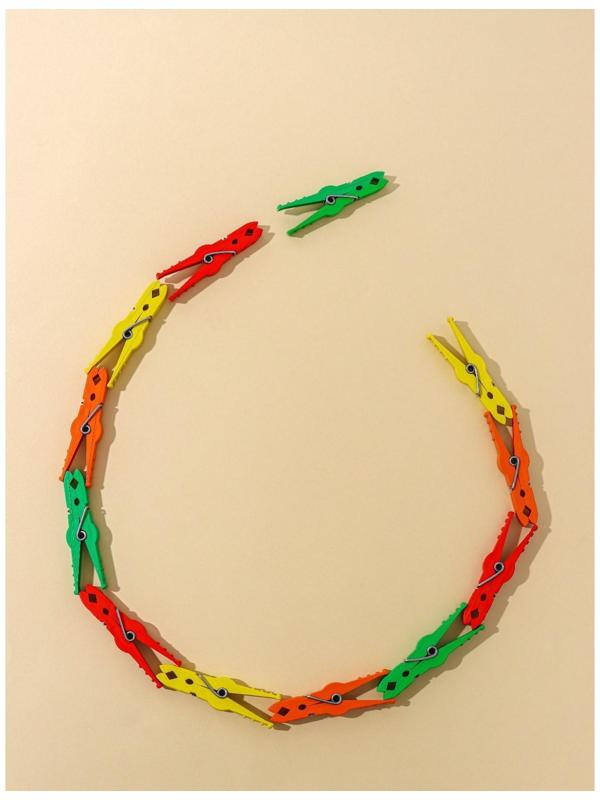 Прищепки бельевые «Кубаночка», 8 см, 12 шт, цвет МИКС