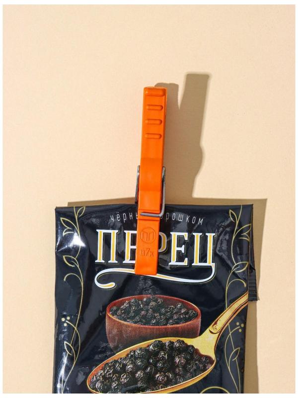 Прищепки бельевые «Кубаночка», 8 см, 12 шт, цвет МИКС