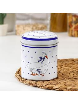 Банка для сыпучих продуктов «Гуси», 800 мл, круглая