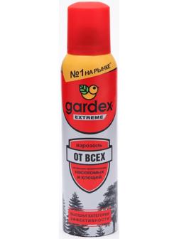 Аэрозоль от всех летающих кровососущих насекомых и клещей Gardex Extreme, 150 мл