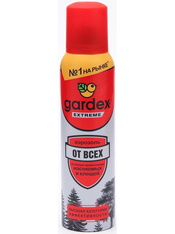 Аэрозоль от всех летающих кровососущих насекомых и клещей Gardex Extreme, 150 мл