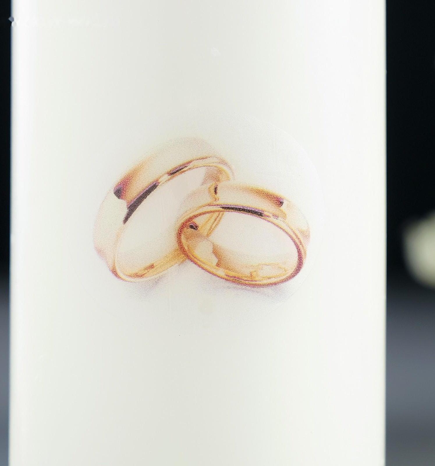 Свеча-цилиндр свадебная 