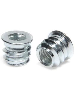 Дюбель Element, мебельный, металлический, резьба М6, 10 шт