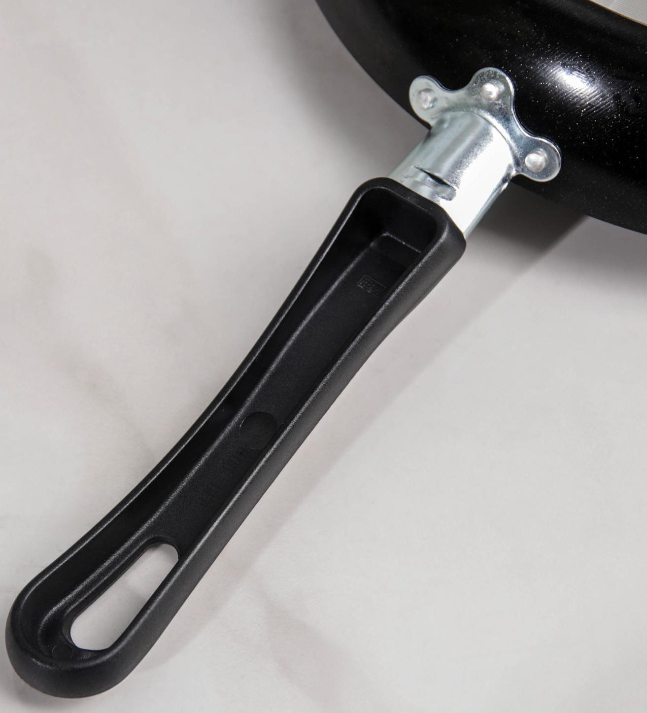 Сковорода Promo, d=26 см, стеклянная крышка, антипригарное покрытие, цвет чёрный