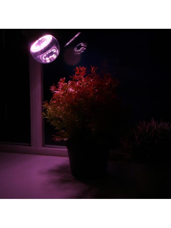 Фитолампа светодиодная Uniel, A60, E27, 10 Вт, IP20, 220 В, 240°, полноспектральная