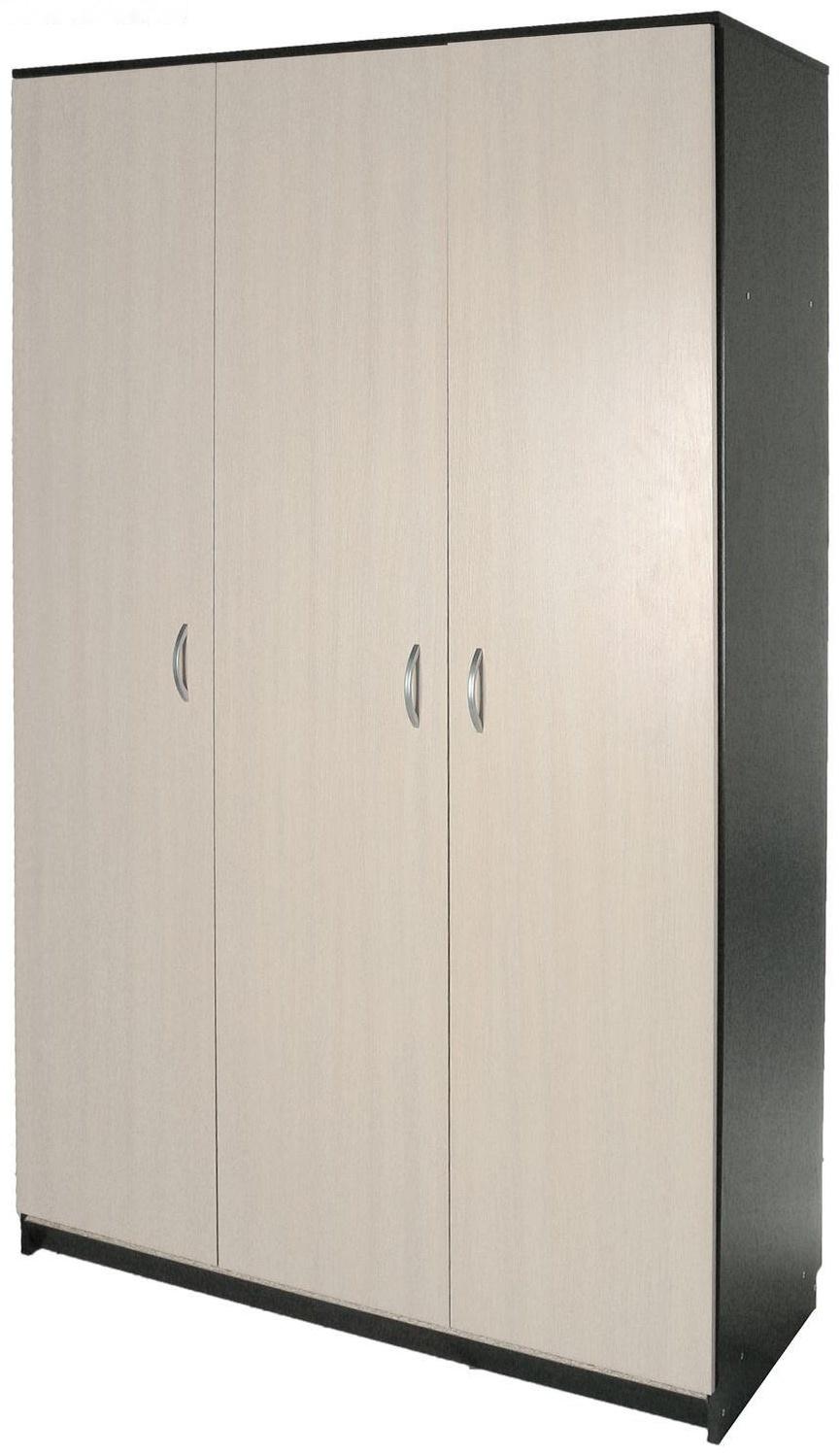 Шкаф распашной 3-х створчатый 1210х500х2100 Венге темный/Венге светлый