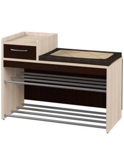 Обувница Ольга 5 Ясень шимо светлый/венге