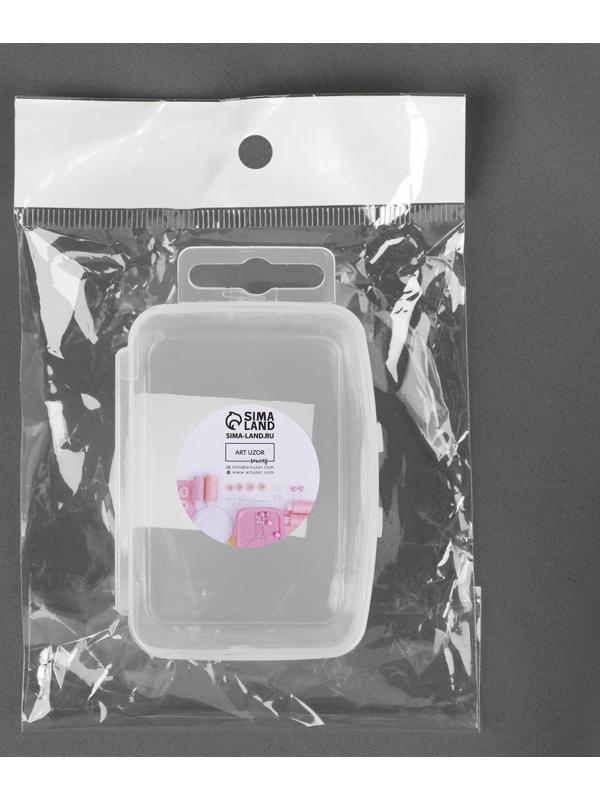 Контейнер для хранения мелочей, 9 × 5,5 × 3 см, цвет прозрачный