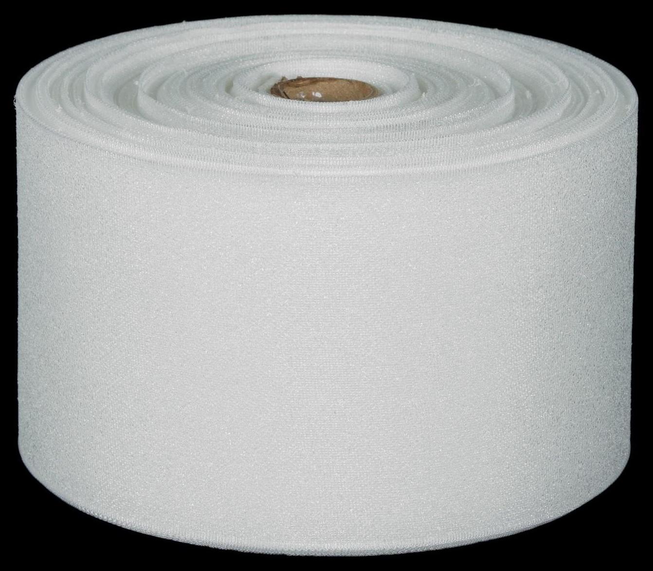 Шторная лента люверсная, клеевая односторонняя, 10 см, 50 ± 1 м, цвет белый