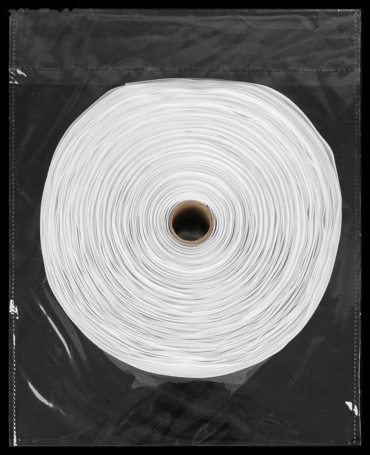 Шторная лента классическая, матовая, 6 см, 50 ± 1 м, цвет белый