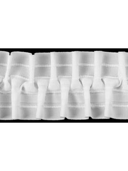 Шторная лента классическая, матовая, 6 см, 50 ± 1 м, цвет белый