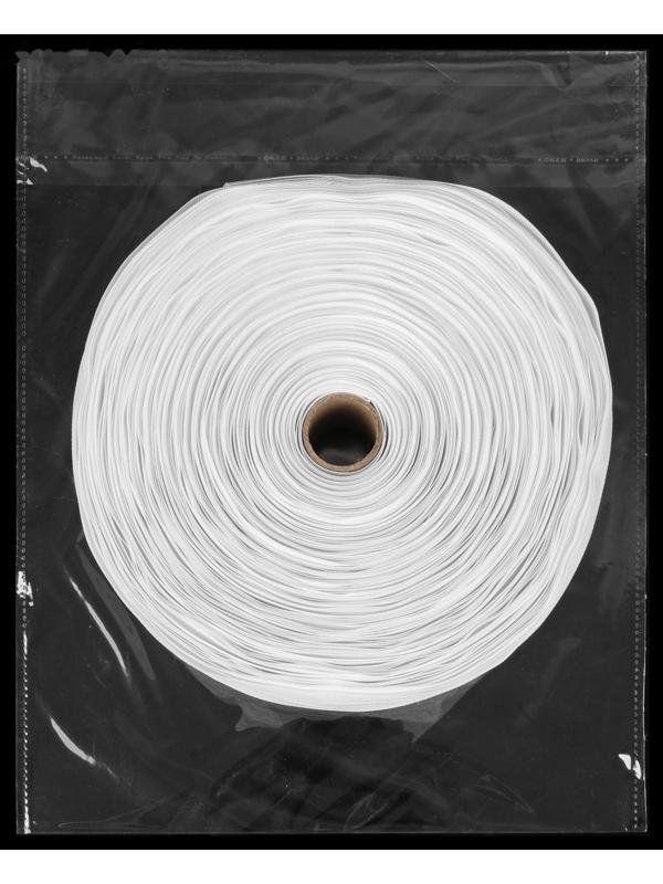 Шторная лента классическая, матовая, 6 см, 50 ± 1 м, цвет белый