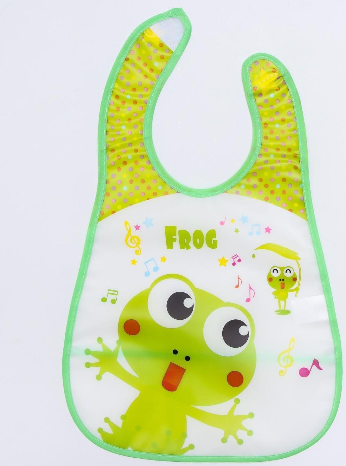 Нагрудник с карманом «Зверята», непромокаемый, на липучке, цвета МИКС