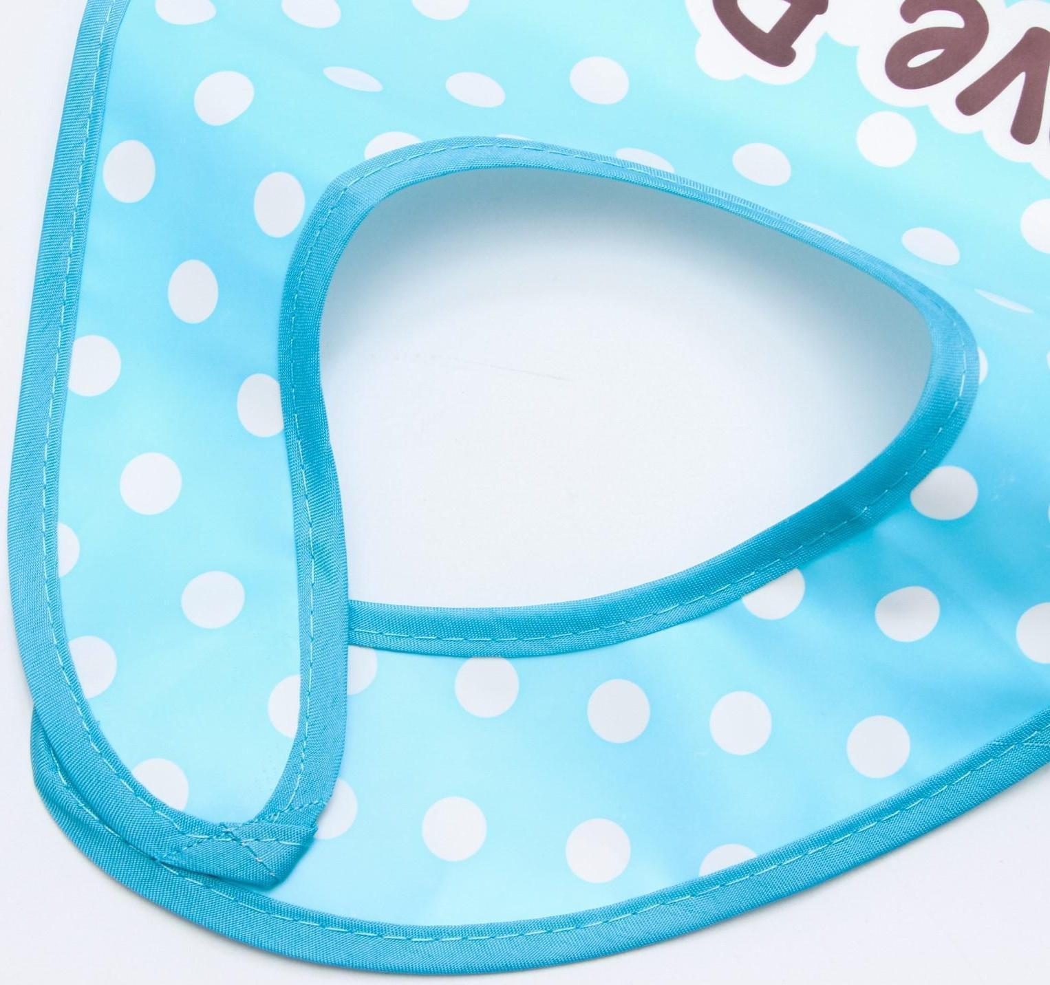 Нагрудник с карманом «Зверята», непромокаемый, на липучке, цвета МИКС