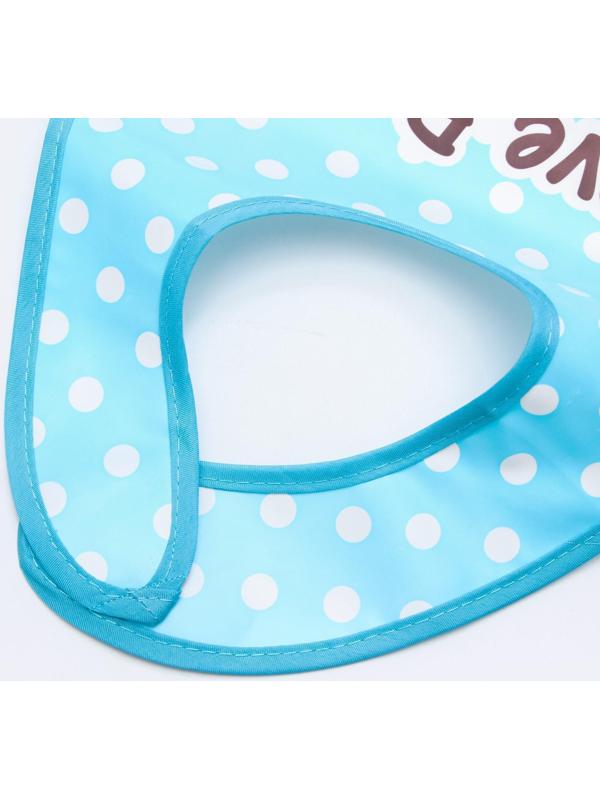 Нагрудник с карманом «Зверята», непромокаемый, на липучке, цвета МИКС