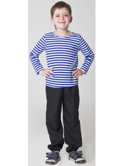 Тельняшка-фуфайка военного, детская, р. 34, рост 134 см