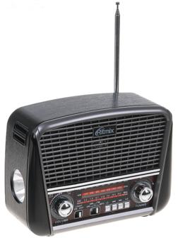 Радиоприемник Ritmix RPR-065 GRAY, функция MP3-плеера, фонарь